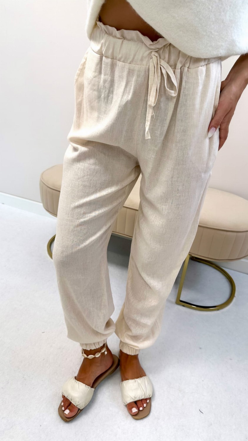 Lniane Spodnie 