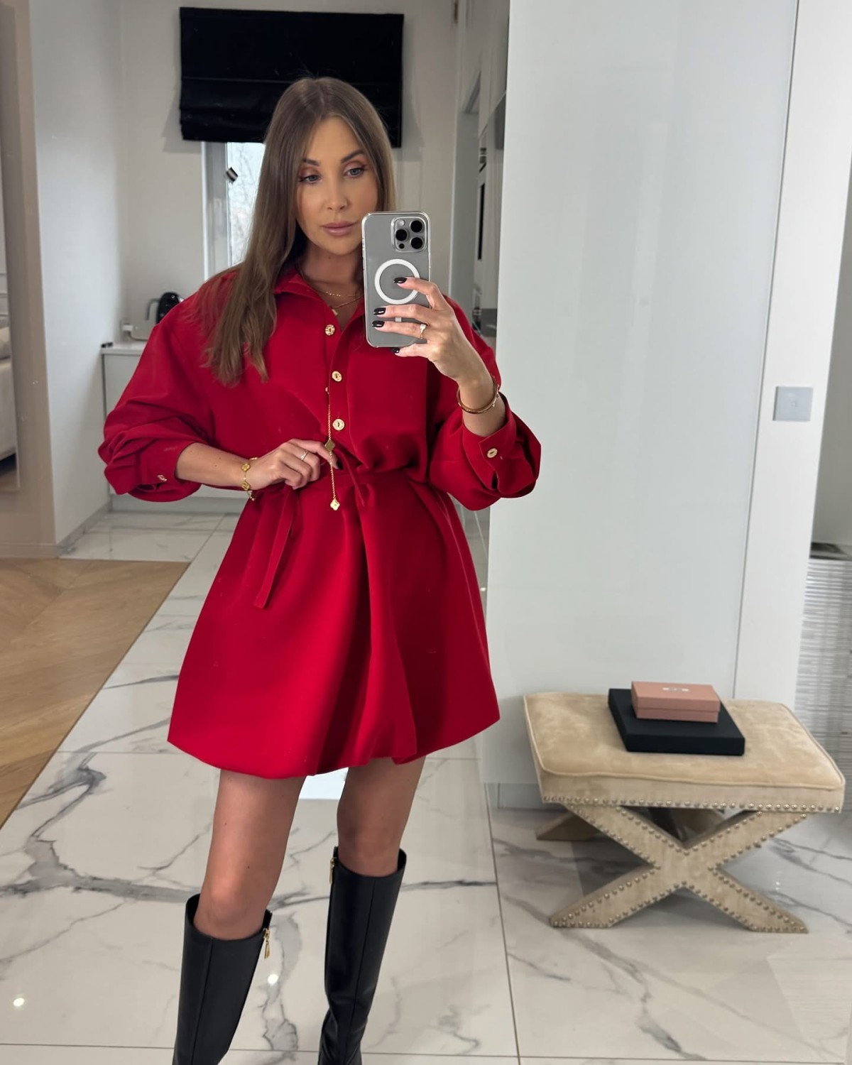 Sukienka LIVI Czerwona Bombka  