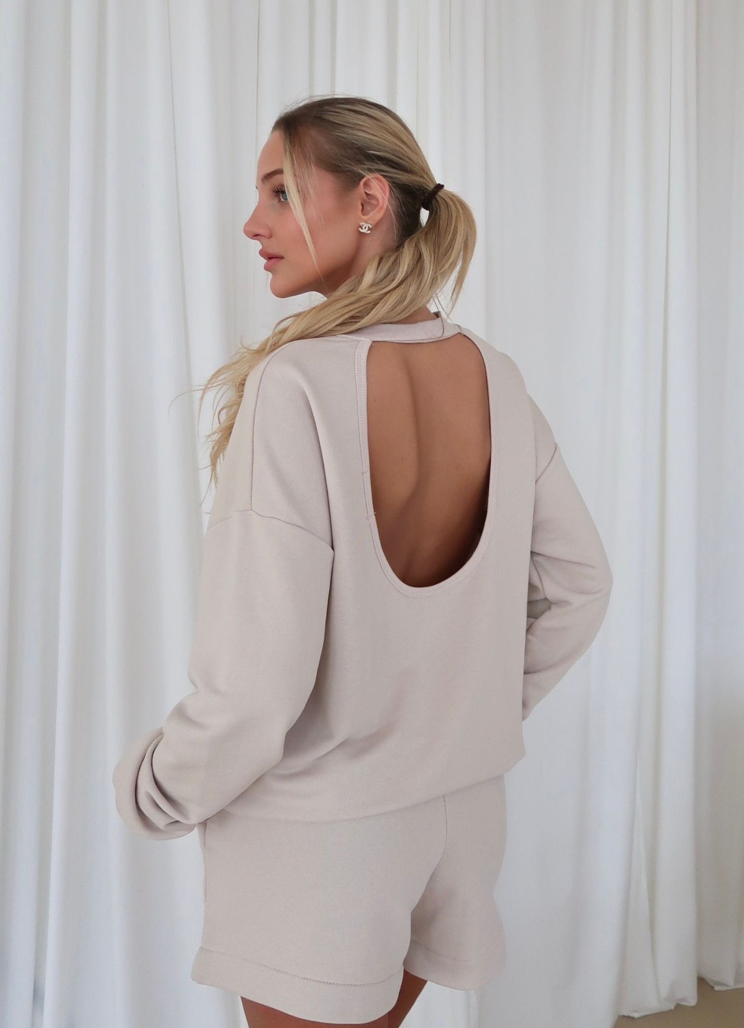 KOMPLET DRESOWY KRÓTKIE SPODENKI POLA BEIGE