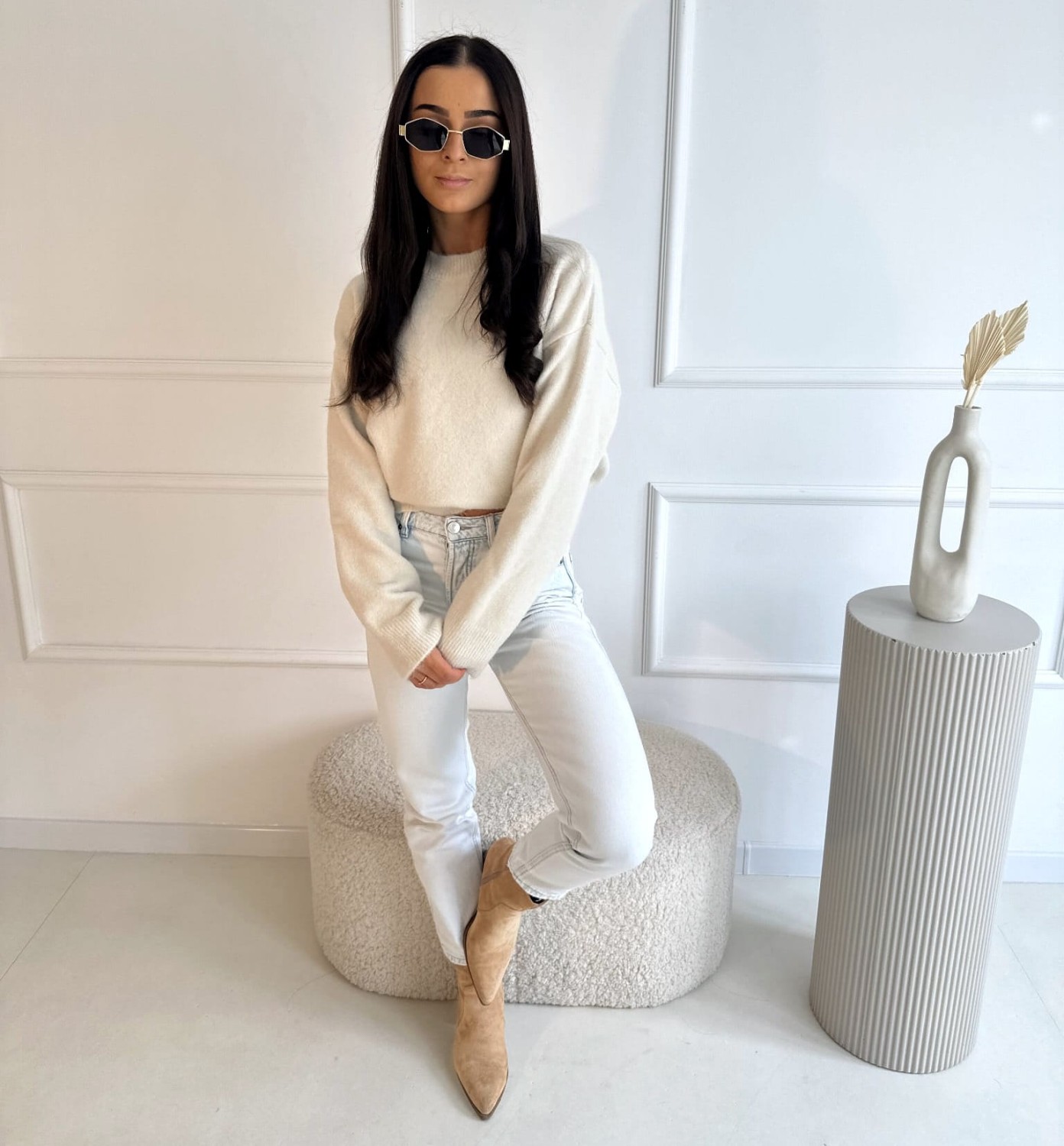 Kremowy Sweter DALIA