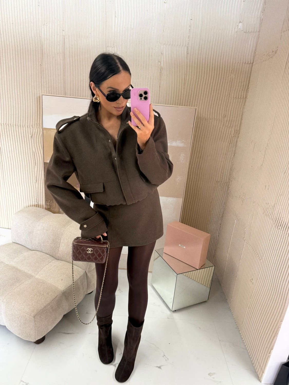 Spódnico spodenki LaMilla wełniane  khaki 