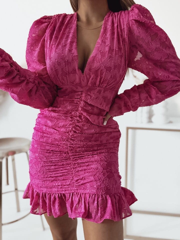 Sukienka Kwiatowa Fuksja ARIA